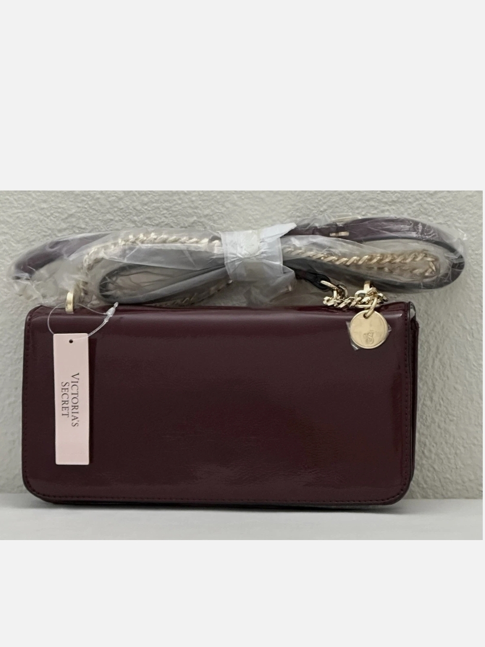 Victoria's Secret Burgundy Chain Strap Crossbody
